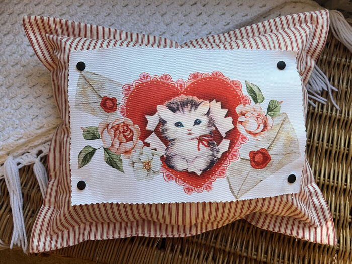 Vintage Valentine's Kitty Snap