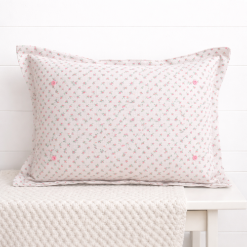 Floral Flannel Snap-It Pillow